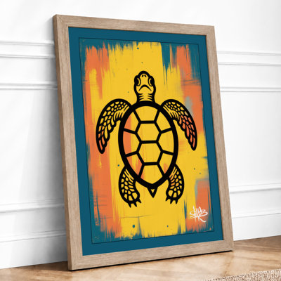 Drifting Turtle Modern - Print