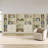 Bookcase with Adjustable Shelves, 5-Tier Multi-Depth Bookshelf with Door, Open Shelf Organizer with Adjustable Open Shelves and Storage Cabinets, Cream, 72.5 Inch-67787789-67787779
