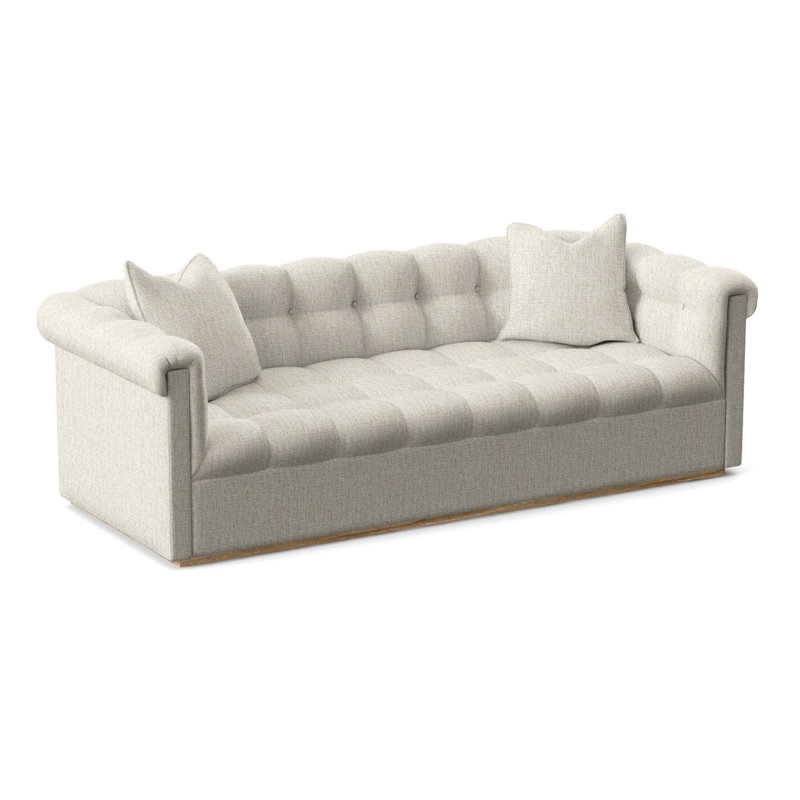 Canapé 98 po Thom Filicia Home Nottingham, Chenille Nompton Snow Crypton®, Hampton