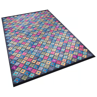 Subaig Performance Cotton Washable Geometric Indoor / Outdoor Rug