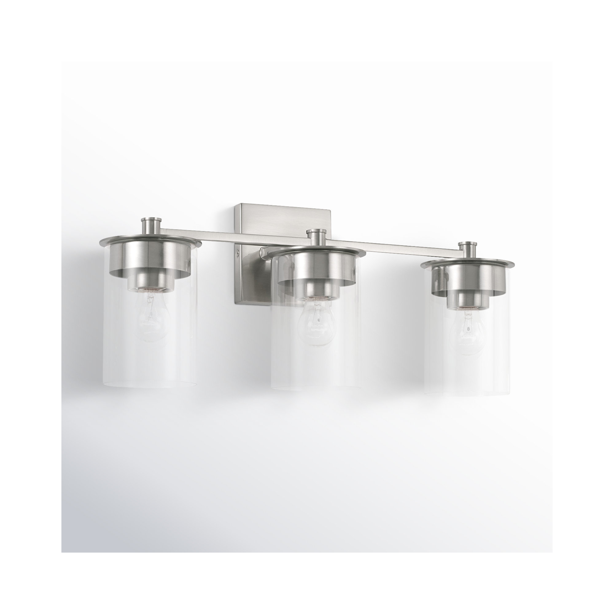 Elstone 3 Light Dimmable Vanity Light, Brushed Nickel