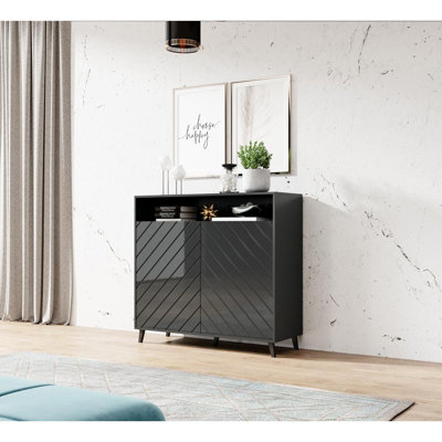 Aiyaan Sideboard with High Gloss Finish