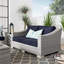 Causeuse d'extérieur en rotin Modway Conway-753877351
