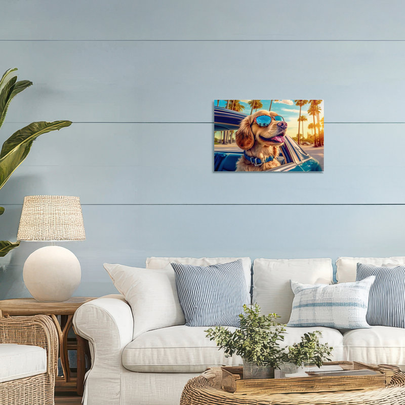 «Cool Puppy Summer Sunset», conception par Image World, H 16 po x l 24 po