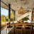 1-Light Wicker Outdoor Pendant Light, Coastal Boho Style Dome - Handwoven -Tan Shade-1152167272