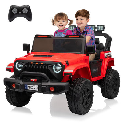 24V 2-Seater Kids Ride On Truck with Parent Remote Control, Electric Ride-On Car for Ages 3+