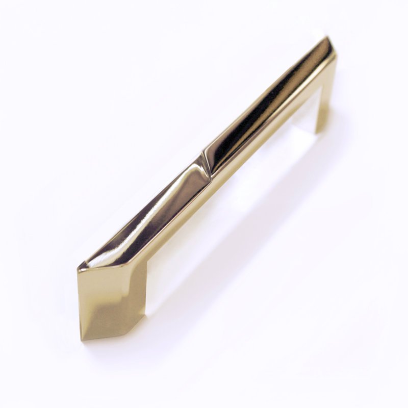 Pyramid Bar / Handle Pull, Solid Brass/Polished 