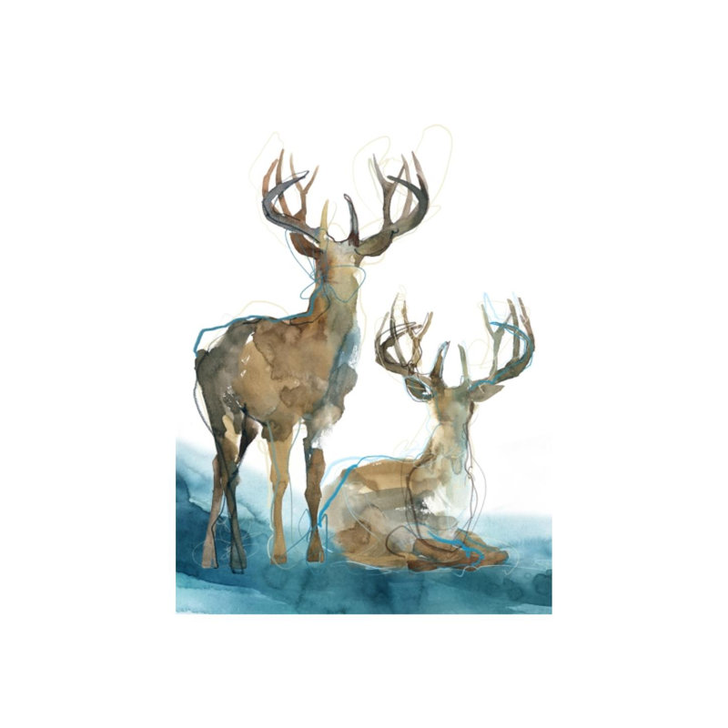 Curious Print by Emma Brooks, 32" H x 24" W, Image Brush Gel