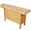Établi en bois d'hévéa massif 62 1/2 po avec 8 tiroirs et étau intégré pour le travail du bois en atelier