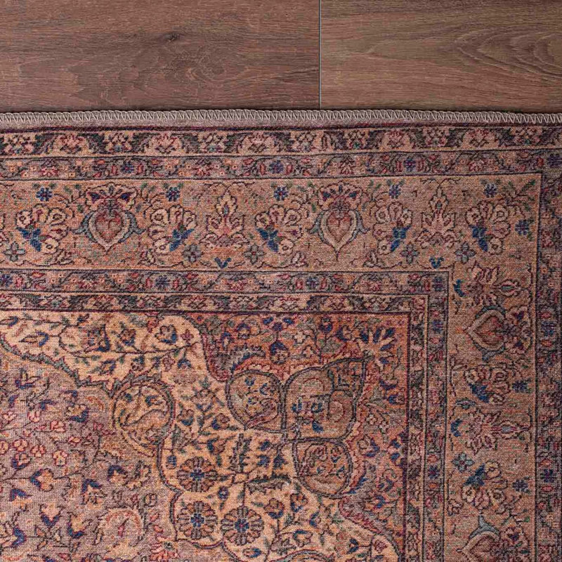 Luxurious Machine Washable Carpet, 100% Polyester, 7.5 x 10.8 Feet | Pile Height: 0.2 Inches, 1850 g/m² | Recycled Poly Cotton Underside, Easy Care, Perfect for Living Room & Bedroom, Soft & Durable Design