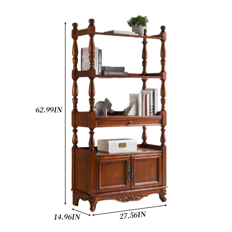 Vintage Solid Wood Multi-Layer Bookcase