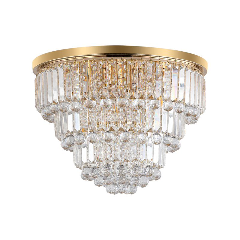 Graecyn Round Chandelier, Gold