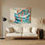 Hippocampe hawaïen, art mural en métal blanc-525858302