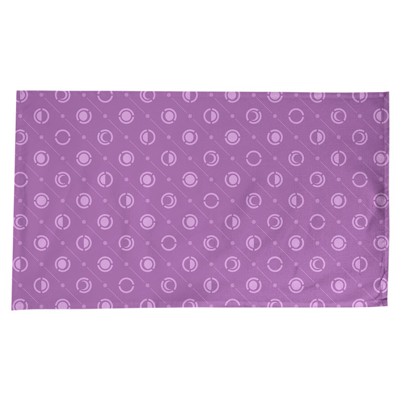 Classic Moon Phases Tablecloth, Violet/white