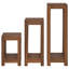  Plant Stand Natural Solid Teak Wood Indoor Wooden Rustic Balcony Garden-1117810253