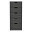 Commode haute 5 tiroirs Basilea, système coulissant-205006208