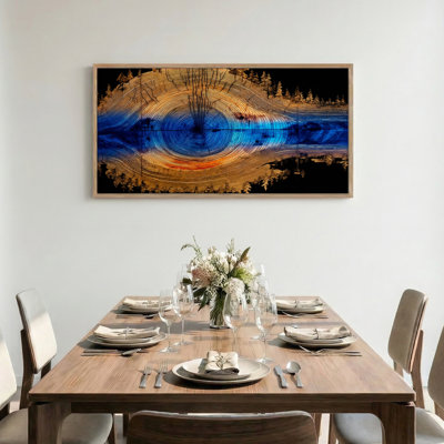 Tableau paysage encadré sur toile, 1 pièce, 122 x 61 cm (48 x 24 pouces).
