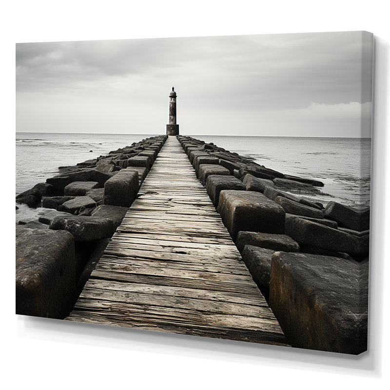 Amanzia - Plage et océan, impressions sur toile, H 12 po x l 20 po x P 1 po, Toile tendue