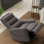 Fauteuil relevable en similicuir gris Bentley-1507999208
