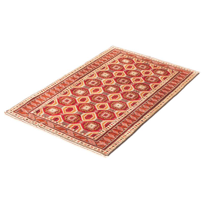 Tapis rouge Teimani 3 pi 2 po x 4 pi 10 po