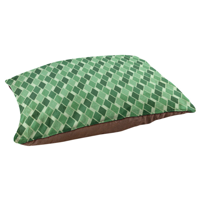 Coussin de diamants rétro Byrge, Vert, Très grand (l 52 po x P 42 po x H 17 po)
