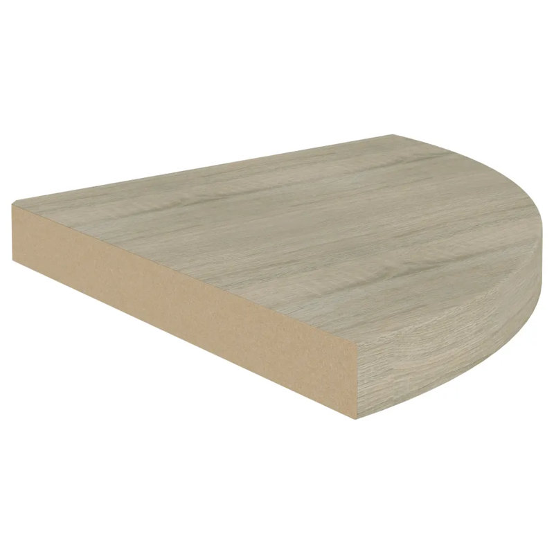 Arsi Corner Shelf, Oak, 3.8cm H x 35cm W x 35cm D