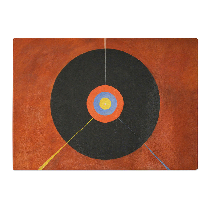 The Swan No.2 by Hilma Af Klint Chopping Board, 0.4cm H x 20cm W x 28.5cm L
