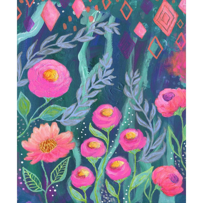 «Hidden Gems» par Jill Lambert - reproduction d'art sur toile, H 29 po x l 24 po x P 1,5 po