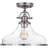 Grant 1-Light Brushed Nickel Semi-Flush Mount Light