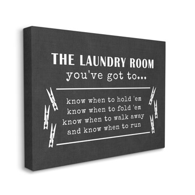 «Laundry Room You Got Got to When When» par Lettrage and Lined - Art textuel
