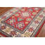 Tapis décoratif rouge Kazak 2 x 3