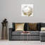 «21250 Gold and Light Floral White» par Oliver Gal, reproduction d'art graphique sur toile tendue-37956057-14306939-67604204