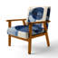 Chaise rembourrée Abstract Shapes - Fauteuil Blue Minimal Curves III-529115313