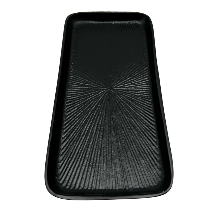 Nellir Tray, Black, 1" H x 12" W x 5.5" D