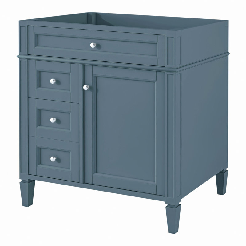 Armoire de rangement de salle de bain moderne avec 2 tiroirs et un tiroir basculant