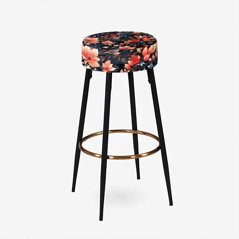 Tonks - Ensemble de 2 tabourets floraux