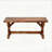 Backless Park Bench,Patio Loveseat,Outdoor Wooden Bench