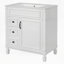 Meuble-lavabo de 30 po avec lavabo en céramique, petite armoire de salle de bain, armoire moderne avec 2 tiroirs et tablette réglable-1710108684-1710795645