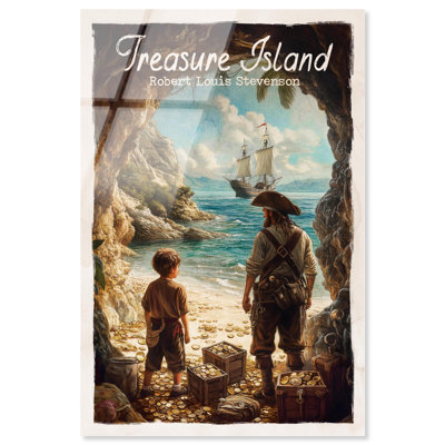 Art classique en acrylique «Treasure Island» par Art Remedy, prêt à accrocher