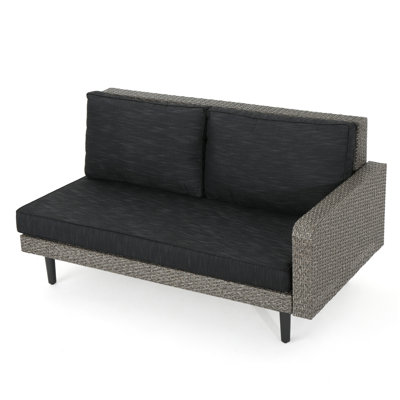 Ensemble de canapé Tahiti - Accoudoirs à gauche - Gris, Ensemble de canapé d'extérieur