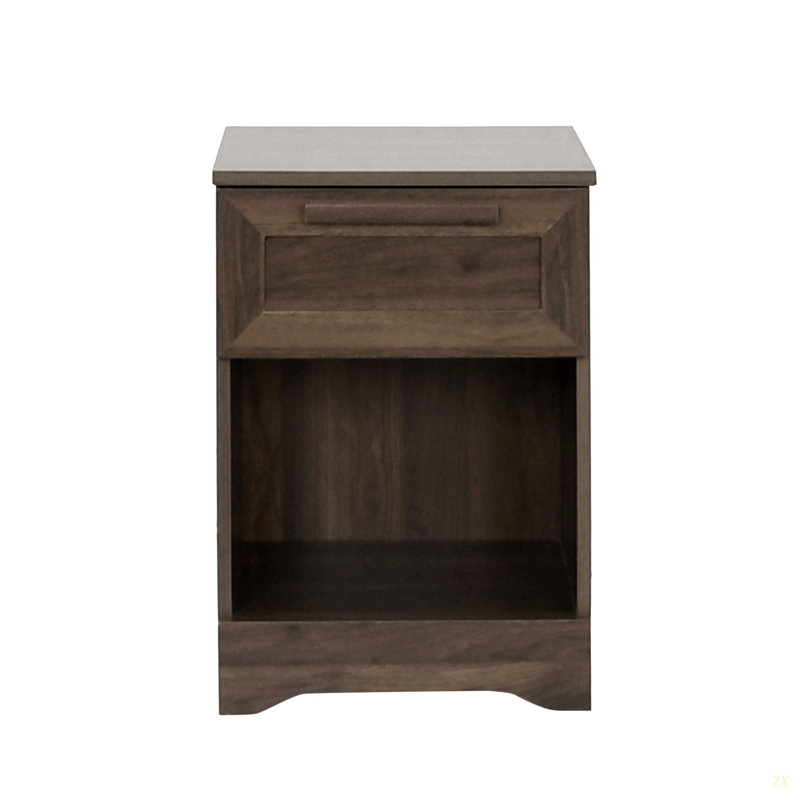 Table de chevet 1 tiroir, Noyer