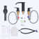 Widespread 2-handle Bathroom Faucet with Drain Assembly