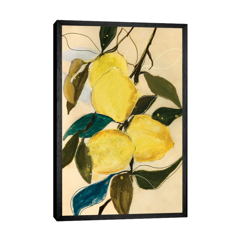 Lemon Study I by Leigh Viner - Gallery-Wrapped Canvas Giclée on Canvas, Black Framed, 66.04 cm H x 45.72 cm W