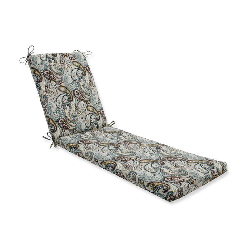 Coussin de salon intérieur/extérieur méridienne motif cachemire