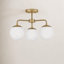 Plafonnier semi-encastré 20 po 3 lumières Kobie-1932433715