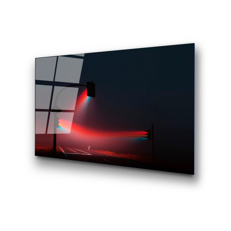 Boze 1 Piece Wall Art on Glass