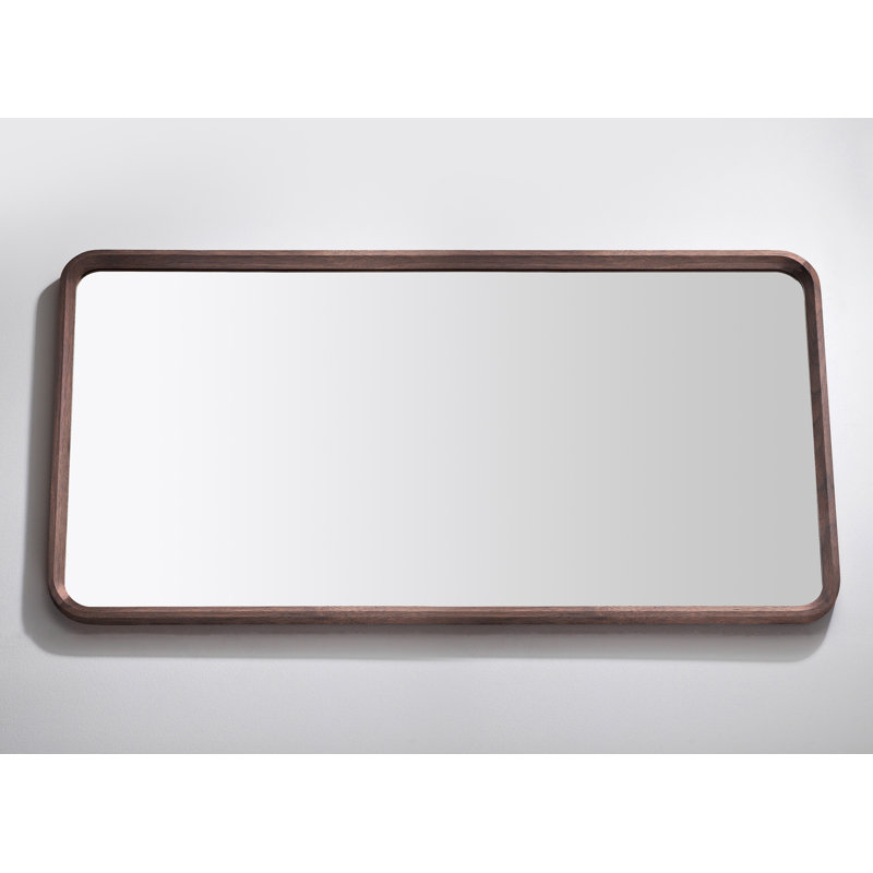 Vela Mirror, Dark Walnut, 29.5" x 35.5"