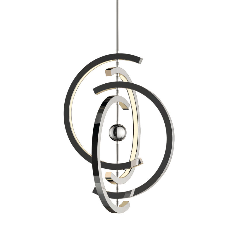 Aliyonna 4 - Light Dimmable LED Geometric Chandelier