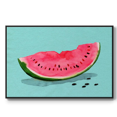 Summer Watermelon II, peinture sur toile encadrée