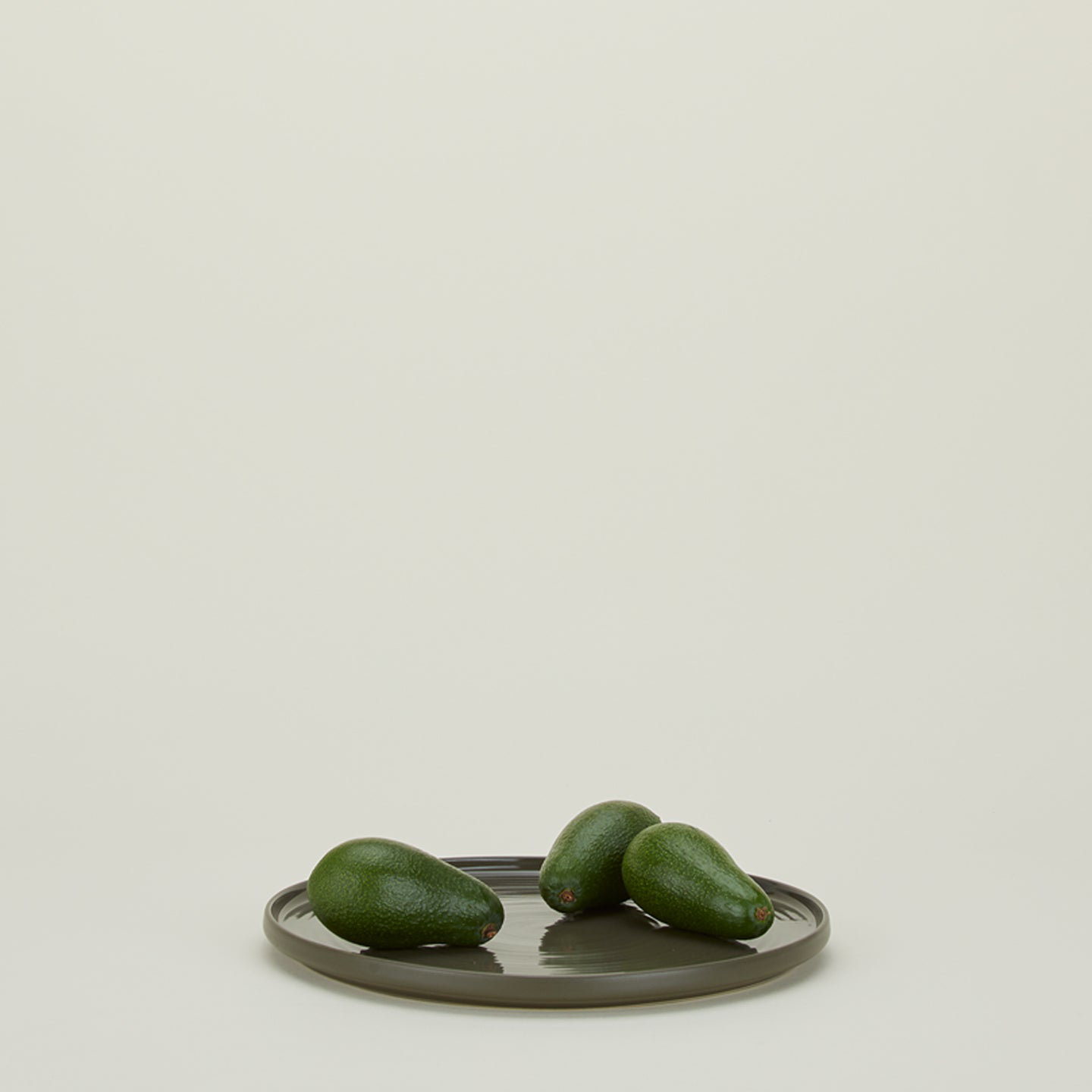 Round Platter, Olive